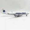 1/400 Литая смола Самолет 30см 747 B747 Самолет Авиакомпания Pan Am Модель самолета Самолет с колесным шасси для Коллекционного Дисплея