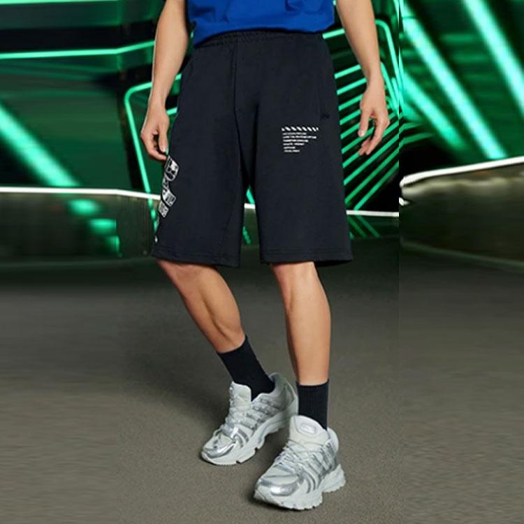 Li-Ning X Star Wars SS22 Co-Branded Solid Color Letter Elastic Belt Прямые повседневные шорты мужские плавки черные AKSS499-1