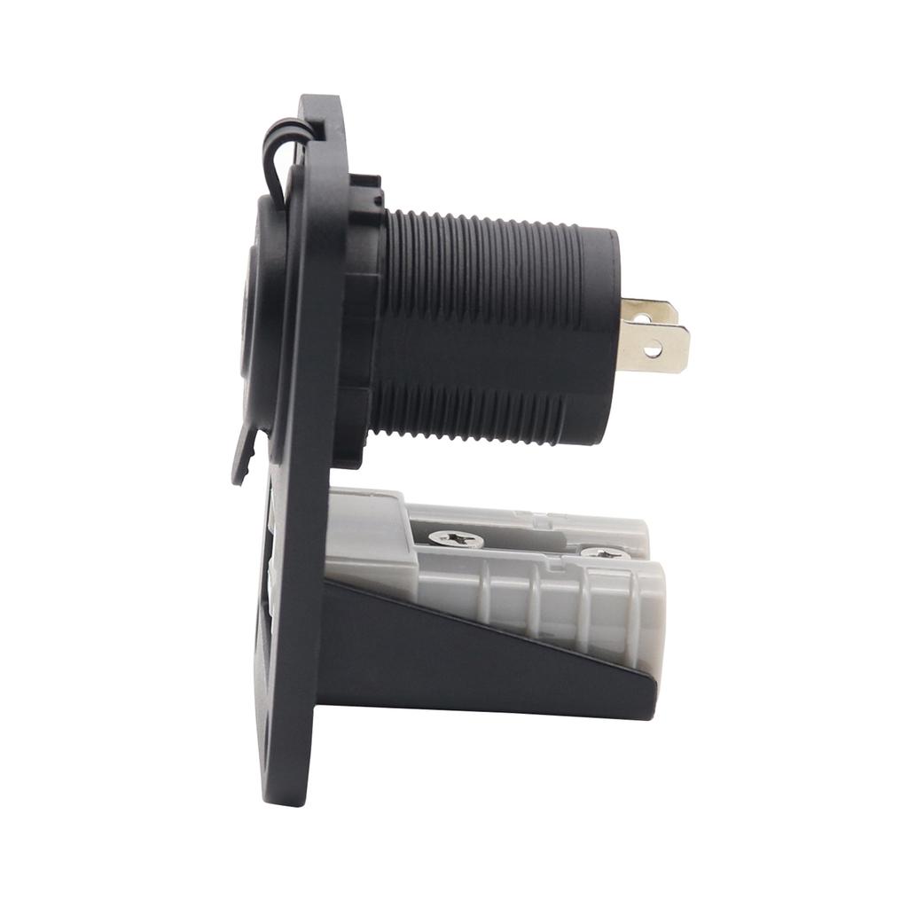 Разъем автомобильного зарядного адаптера 12 В 24 В 15 А, гнездо для зарядки заподлицо с винтом для автомобиля, мотоцикла