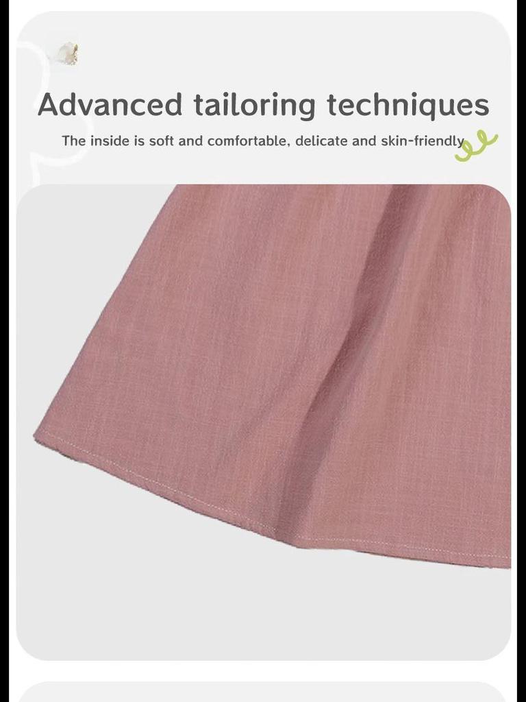 Платье принцессы с рукавами-крылышками для девочек, однотонное, с завязкой на воротнике сзади