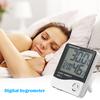 ADM HTC-1 Large LCD Digital Indoor Hygrometer Room Thermometer with Alarm Clock