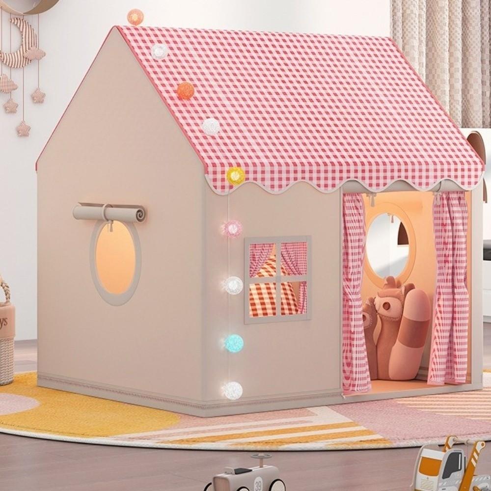 Double Curtains Kids Play Tent Foldable Toddler Tent Gifts Children's Castle Tent Children Toys