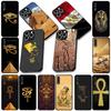 Soft Cover for Apple iPhone 13 12 Mini XS 11 Pro Max 7 8 Plus + XR SE 2022 2020 SE3 Coque Phone Case Egypt Nefertiti Anubis Ankh