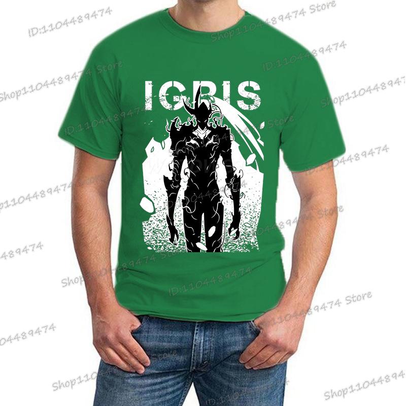 Новая летняя мужская футболка с аниме Solo Leveling, топы, с коротким рукавом, мужская футболка, модная уличная, унисекс, футболки Solo Leveling, одежда