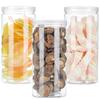 Clear Empty Packing Bottle Circular Storage Bucket Plastic Food Jar