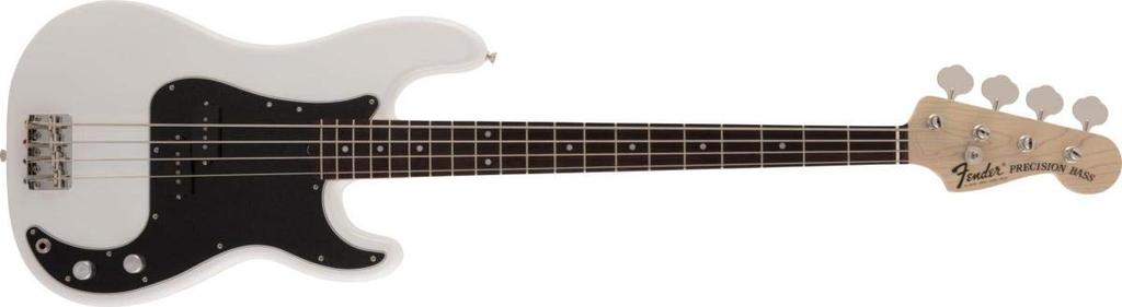 Fender Электробас, сделано в Японии, традиционный Precision 70-х, палисандр, Arctic White Bass®, накладка на гриф,