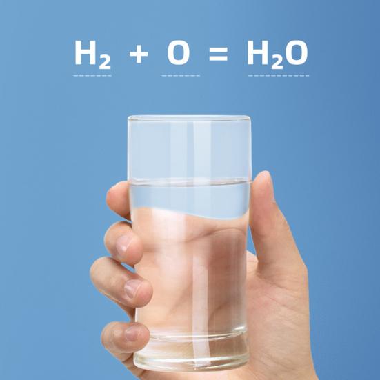 Portable Hydrogen Rich Water Cup Leak-proof Transparent Glass Water Bottle Hydrogen & Oxygen Separation Smart Water Kettle for Outdoor Travel