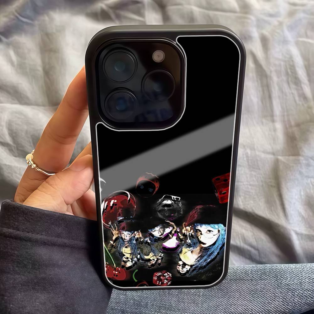 B-Basquiats Art For Iphone Black Hard Plastic 17 Air 16 14 11 15 13 12Pro Max PC TPU Phone Case Cover