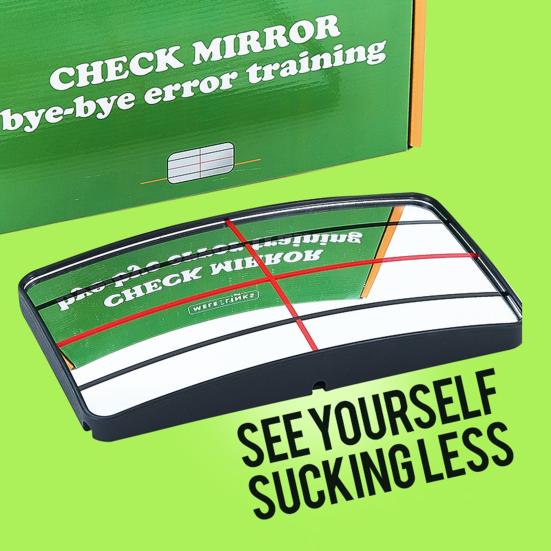 Зеркало для паттинга для гольфа Тренажер для паттинга для гольфа для точности, выравнивания, траектории свинга, аксессуар для практики гольфа в помещении и на открытом воздухе