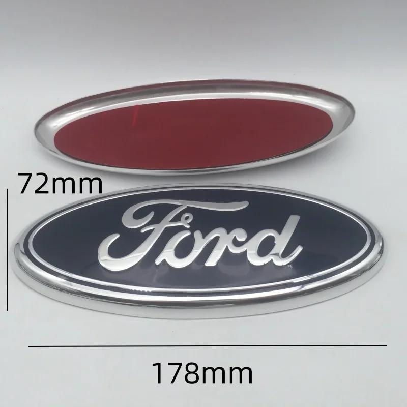 Автомобильная наклейка Ford 2025 Горячая 1 шт. 3D синяя для ford Автомобиль Передняя Головная Крышка Капота Значок Задний Хвост Бампер Багажника Рулевое колесо Чехлы S