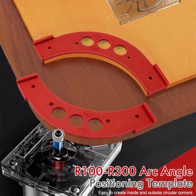 R100-R300 Деревообрабатывающие фрезерные шаблоны Угловой шаблон для позиционирования Угловой многоразовый инструмент для позиционирования