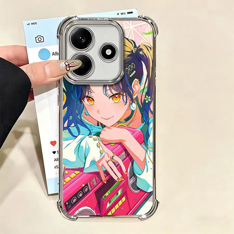 Shiraishi An Игровой Музыкальный Мягкий Чехол Для Телефона Для Xiaomi Redmi Note 14 15 Pro Plus 13 12 11S 11T 5G 10 9S 9 Покрытие Противоударный Fundas