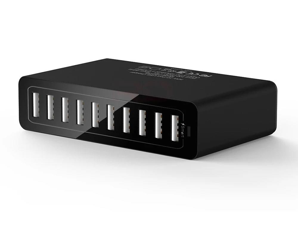 60 Вт USB зарядная станция 10 портов настольный USB быстрое зарядное устройство для смарт USB зарядное устройство для нескольких устройств смартфон планшет ноутбук