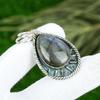 Wedding Gift For Her 925 Sterling Silver Natural Labradorite Gemstone Pendant