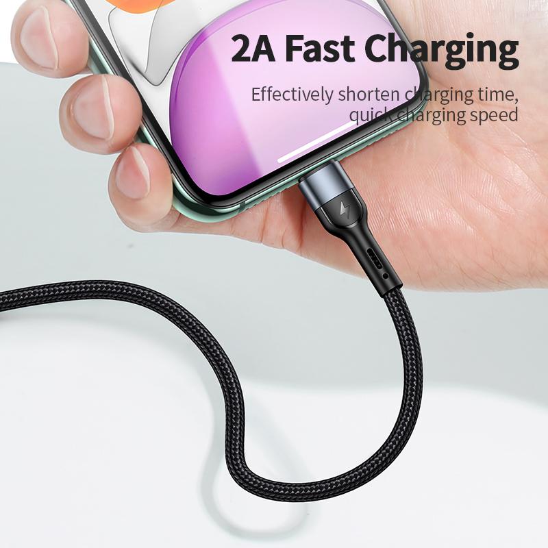 USAMS USB-кабель Lightning Type C для Iphone 12 13 11 pro max Xs Xr X SE 8 7 6 plus 6s 5s ipad air mini USB C кабель для быстрой зарядки данных 4,9