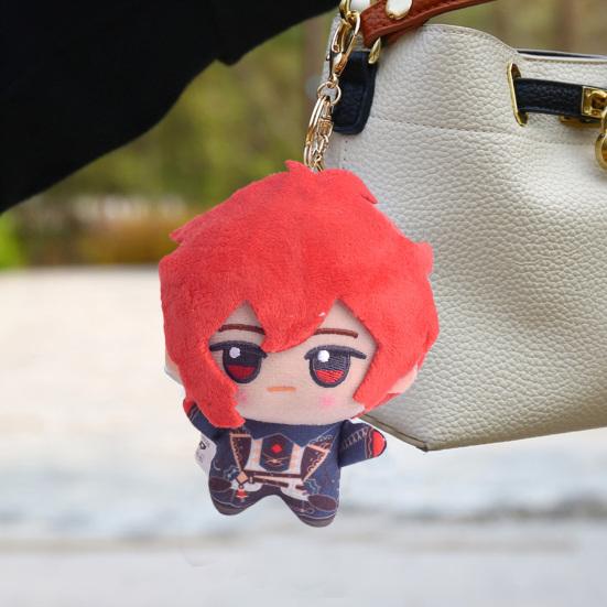 10cm Pluszowa Zawieszka Laleczka Urocza W Pełni Wypełniona Nieodkształcalna Plusz Genshin Impact Zhongli Xiao Tartaglia Brelok dla Dzieci