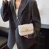 Retro Diamond New Popular Summer Embroidery Thread Chain Simple Crossbody Shoulder Small Square Bag