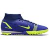 Nike Mercurial Superfly 8 Academy Round Toe Lace-Up TF Men Soccer Shoes Blue CV0953-474