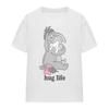 Winnie the Pooh Womens/Ladies Hug Life Eeyore Valentine's Day T-Shirt