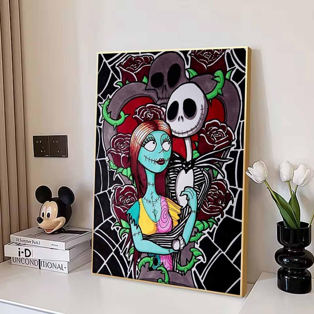 Алмазная мозаика Красочная алмазная живопись Джек и его партнер Полная круглая вышивка Мультяшные креативные хобби Настенный декор