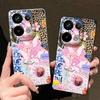 Pink Goblet Bowknots Disco Ball Pattern Case For Xiaomi Redmi Note 14 13 Pro 5G 4G 12 11 Funda Xiaomi 14T 13T 11T Pro Leather Texture Silicone Cover