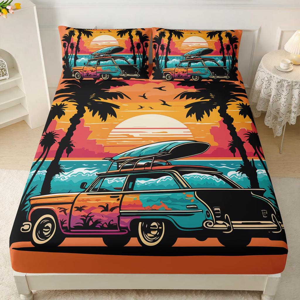 Музыка Цвет Граффити Танцор Узор Лист Трехкомпонентное Постельное Белье с Цифровой Печатью Дети Взрослый