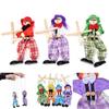 Wooden Children Gifts Joint Activity Colorful Puppet Clown Pull String Puppet Puppet Handcraft Toy