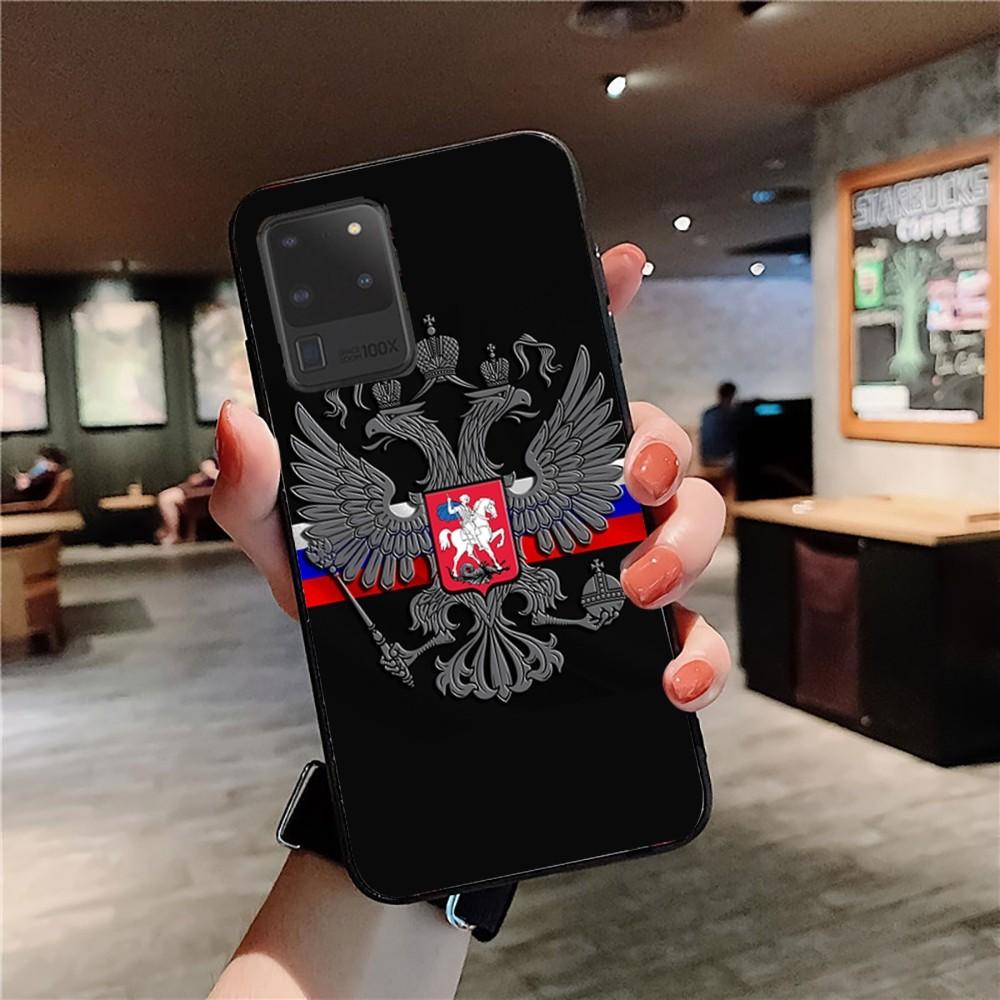 Чехол для телефона с гербом России, орлом и флагом для Samsung S 9 10 20 21 22 23 30 23plus lite Ultra FE S10lite Fundas