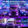 AI Voice LED Matrix Pixel Panel Car Demon Eyes APP Night Light DIY Programmable Flexible LED Display for Car Truck Accessorie