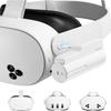 Аккумуляторный блок для Meta Oculus Quest 2/3/3s, Быстрая зарядка 18 Вт 5000 мАч, Аккумулятор на ремешке для головы для Quest 3S/3/2, Аксессуары - Легкий и портативный, Перезаряжаемый