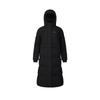 Fitness Series Casual Warm Long Hooded Down Jacket Women Outerwear Deep-Black A11W441908F-BK