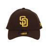 Кепка NewEra 9FORTY Кепка MLB Major League Baseball Cap Unisex Logo Brand Padres Brown x Yellow Brown [New Era] Мужская Женская [Товар]