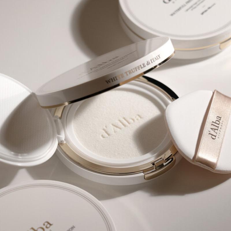 d'Alba Vegan Waterfull Fresh Sun Cushion 25g (SPF50+PA++++) - Skin Cooling, Whitening&Wrinkle Improvement (2 Options)
