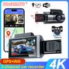 4K WiFi Car DVR GPS Dash Cam for Cars 3Camera Front and Rear View Camera Parking Monitor Video Recorder Night Vision Black Box