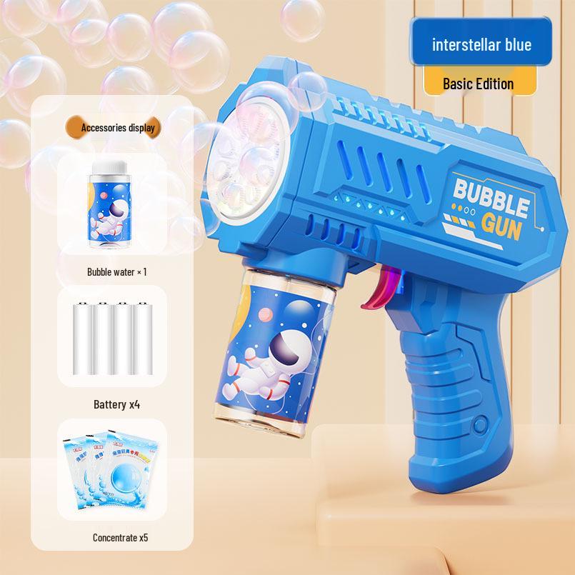 Ручная 10-дульная машина для выдувания пузырей Гатлинга – Автоматический пистолет для выдувания пузырей для детей