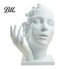 Artistic Tension Sculpture Abstract Broken Face Art Sculpture, Nordic Minimalist Plastic Statue, Creative Handicraft for Study Room 3D Printed