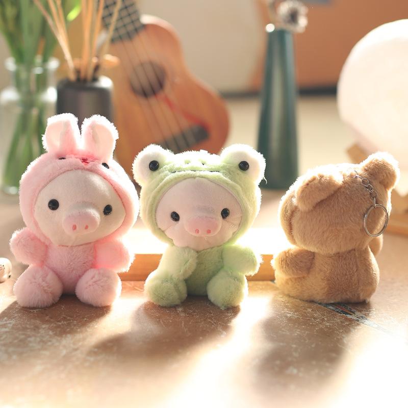 Cute Cute Transformed Pig Pendant Plush Toy Doll Cartoon Bag Hanging Ornament Keychain Doll Doll