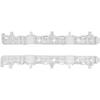 FZJDSD 2Pcs Front Bumper Bracket Retainer Left & Right side Compatible with Nissan NV 2013 2014 2015 2016 2017 2018 2019 2020 2021 Replace 622253LM0A