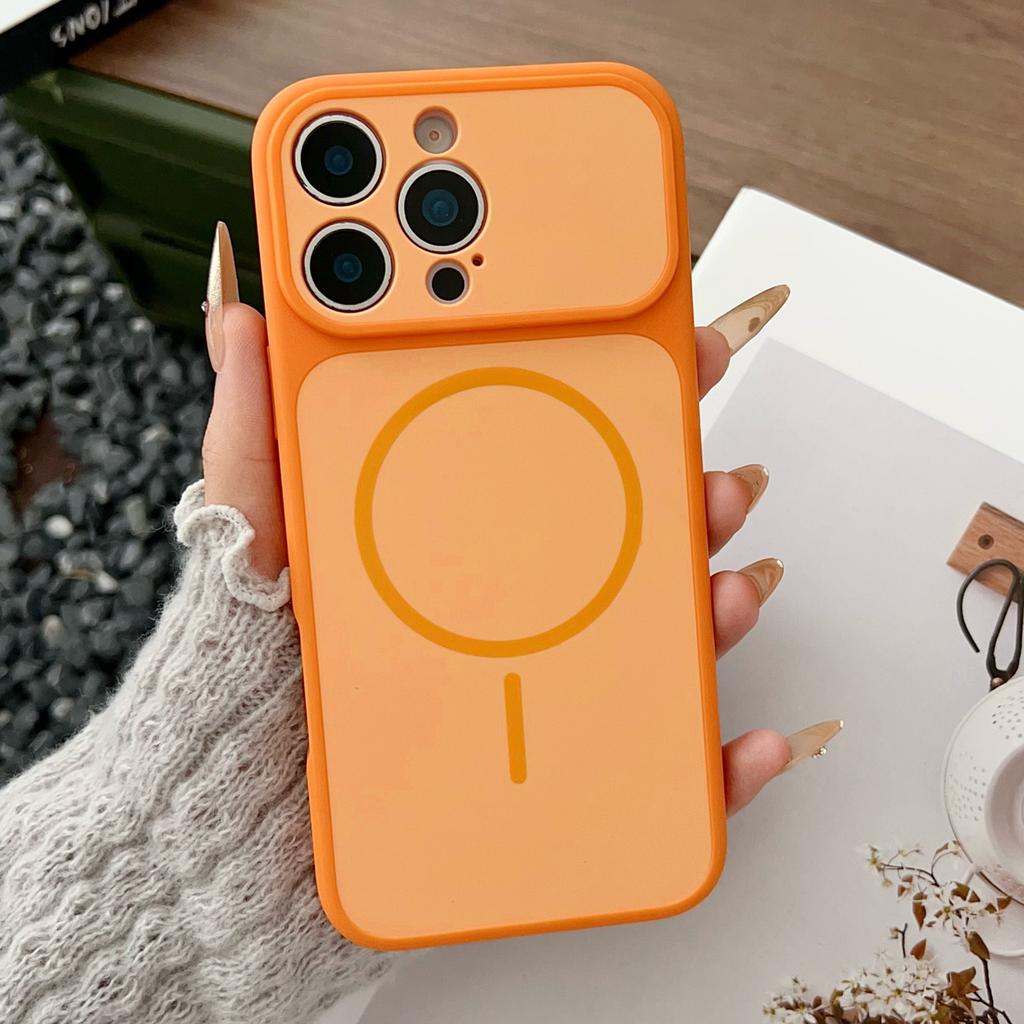 For iPhone 16 Pro Max Case Compatible with MagSafe Dual Color Skin Touch TPU PC Shockproof Phone Cover
