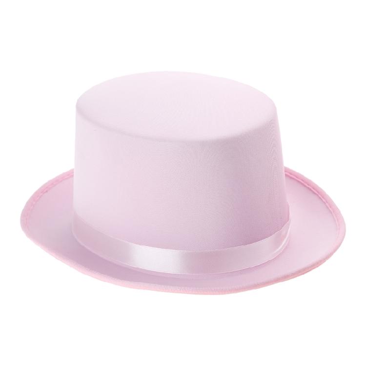 Elegant British Style Trilby Hat Flat Top Felts Hat for Magicians Gentleman