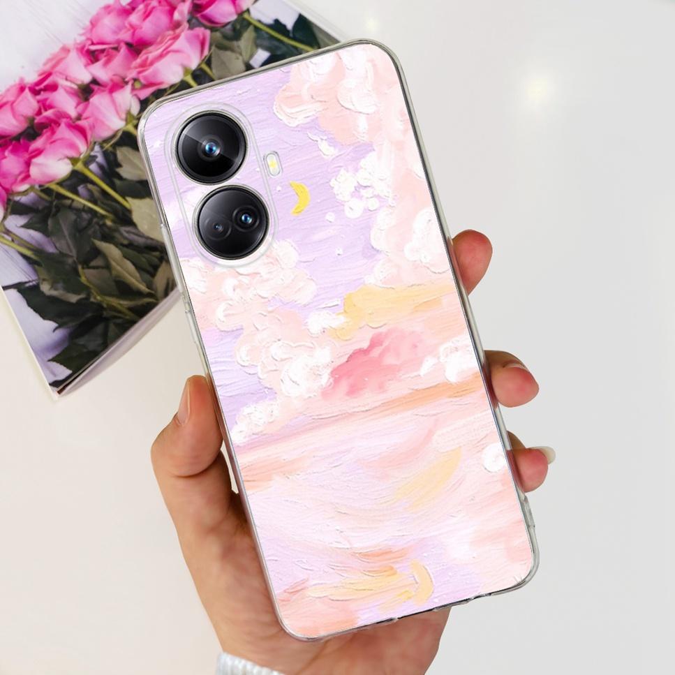 For Realme 10 Pro+ 6.7" RMX3687 Case Cute Cartoon Astronaut Cat Soft Silicon TPU Cover For Realme 10 Pro Plus Bumper Phone Case