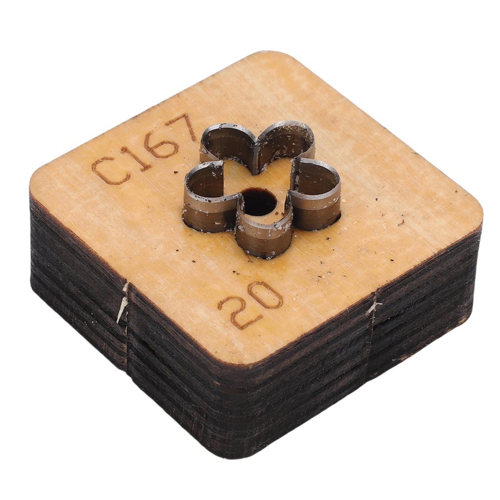 Кожаный резак в форме цветка Металлический инструмент для кожевенного ремесла Штамп для вырубки Инструмент для рукоделия