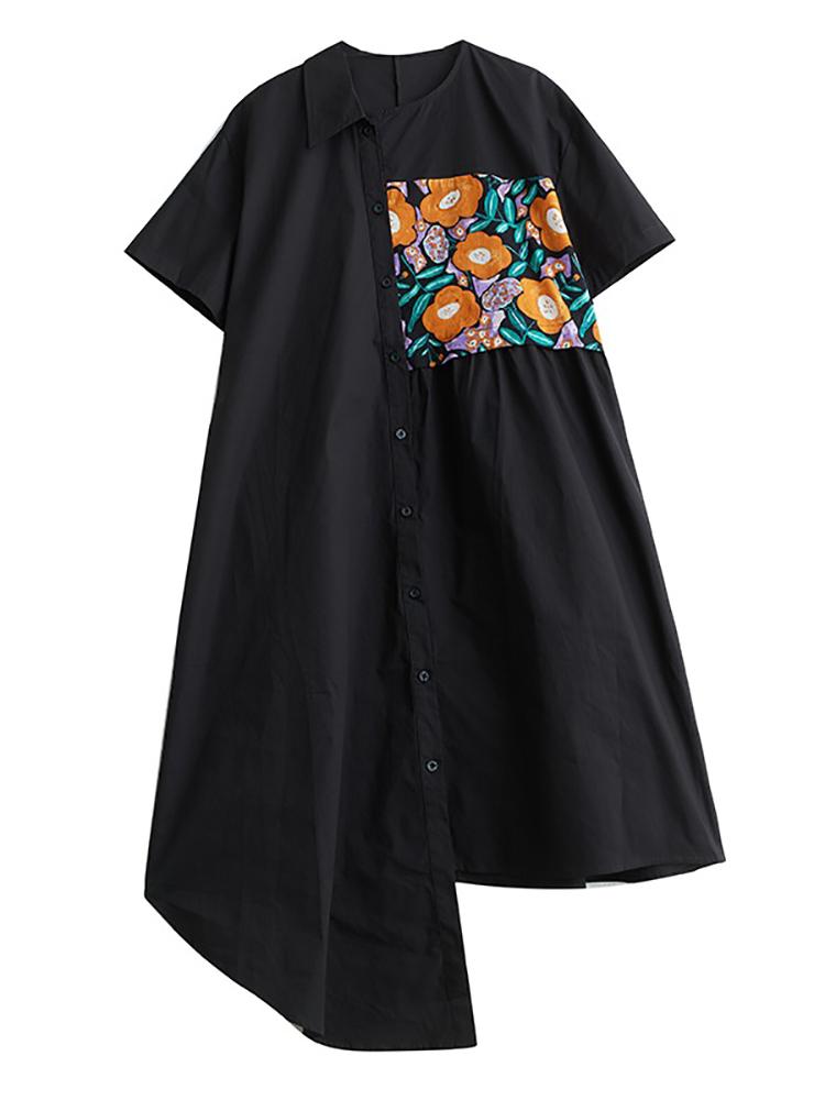 Xitao Асимметричные однобортные платья с принтом ZY8674