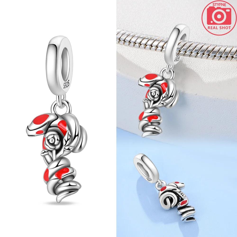 Copper Red Snake Zircon Squirrel Animal Elephant Bead Fit Bracelet Original Jewelry Diy Accessory Women Delicate Gift