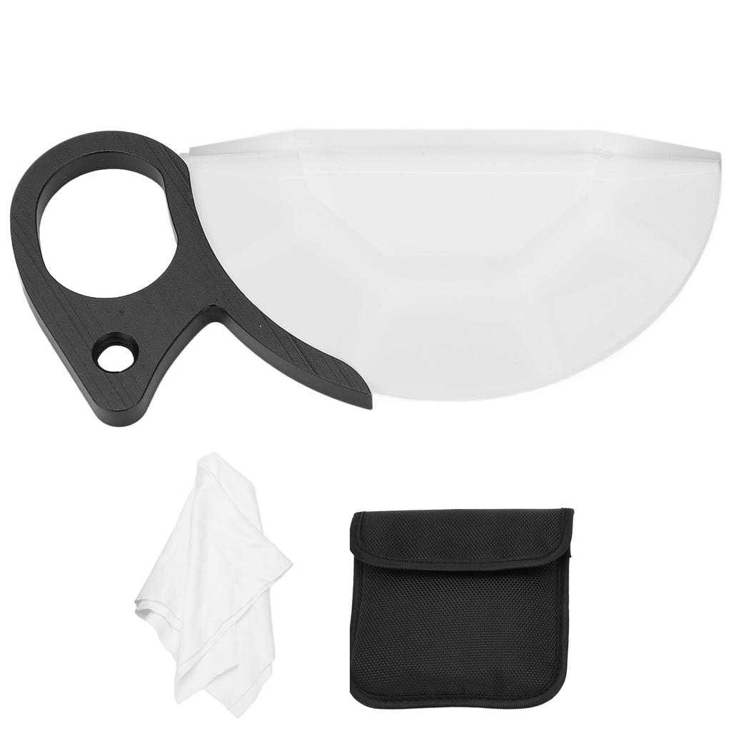 79mm Handheld Semicircle Kaleidoscope Filter Optical Glass Prism Special Effects Filter SLR Camera