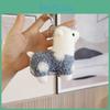 Cute 12cm Alpaca Keyring Short Plush Doll Ideal For Birthday Presents