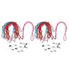 2 Packs Adjustable Napkin Lanyard with Clip Portable Multi Purpose Colorful Adjustable Lanyard for