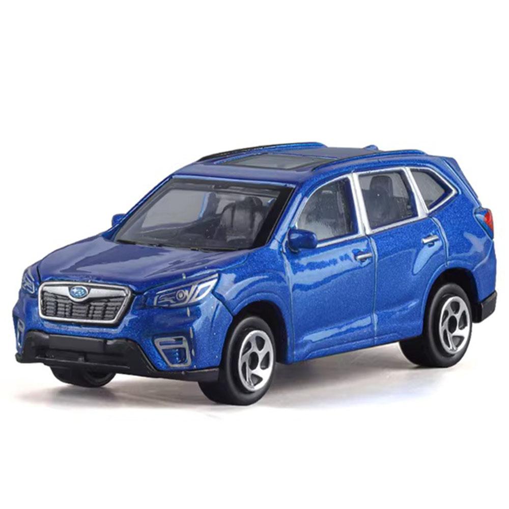 1:Масштаб 64 Модели автомобилей Forester Литые из сплава Игрушки День рождения Продвинутое украшение Подвеска на четыре колеса Резиновые шины Транспортные средства Подарки