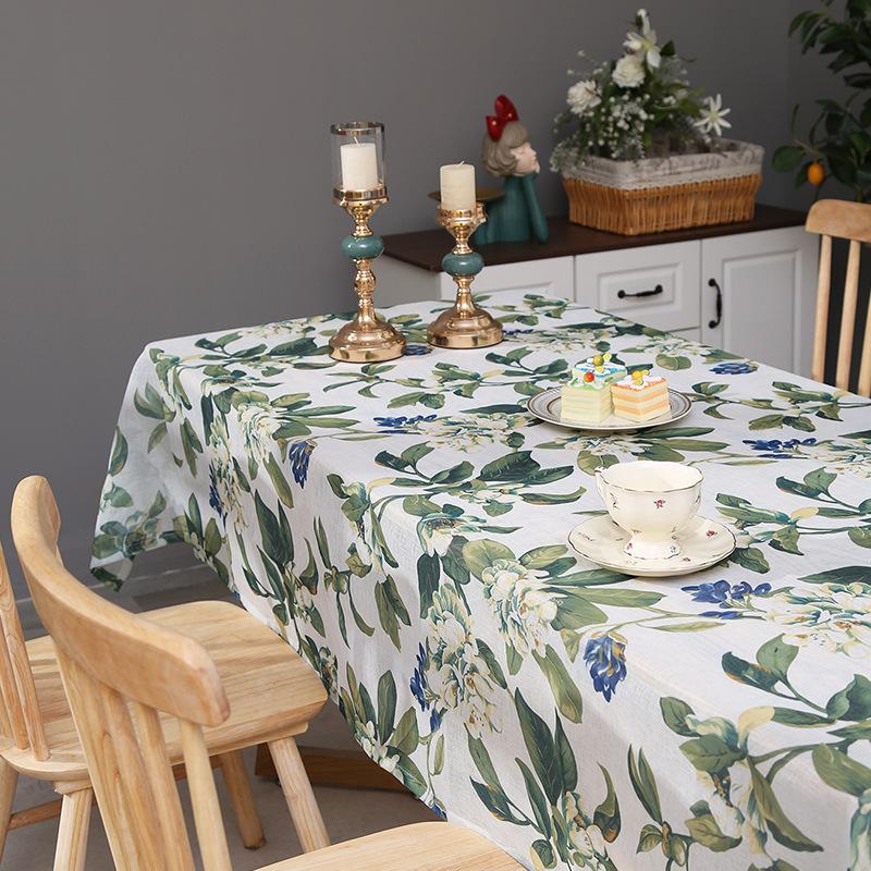 Цветочный принт Скатерть Украшение стола Посуда Праздничные принадлежности Внутренние и наружные скатерти Многоразовые/скатерти