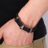 Браслет с панк-металлическим черепом, плетеный вручную, многослойный кожаный браслет, мужской хип-хоп, рок, езда на велосипеде, ювелирные изделия, аксессуар